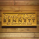 ADVPRO Name Personalized Last Name First Name Established Date Home D‚cor Wedding Gift Wooden Sign wpa0034-tm - 18.25