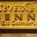 ADVPRO Name Personalized Last Name First Name Established Date Home D‚cor Wedding Gift Wooden Sign wpa0034-tm - Details 3