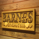 ADVPRO Name Personalized Last Name First Name Established Date Home D‚cor Wedding Gift Wooden Sign wpa0047-tm - 26.75
