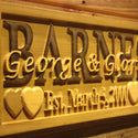 ADVPRO Name Personalized Last Name First Name Established Date Home D‚cor Wedding Gift Wooden Sign wpa0047-tm - Details 1