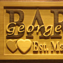 ADVPRO Name Personalized Last Name First Name Established Date Home D‚cor Wedding Gift Wooden Sign wpa0047-tm - Details 2