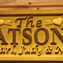 ADVPRO Name Personalized Last Name First Name Established Date Home D‚cor Wedding Gift Wooden Sign wpa0049-tm - Details 2