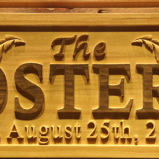 ADVPRO Name Personalized Last Name First Name Established Date Home D‚cor Wedding Gift Wooden Sign wpa0050-tm - Details 3
