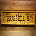 ADVPRO Name Personalized Last Name First Name Established Date Home D‚cor Wedding Gift Wooden Sign wpa0051-tm - 18.25