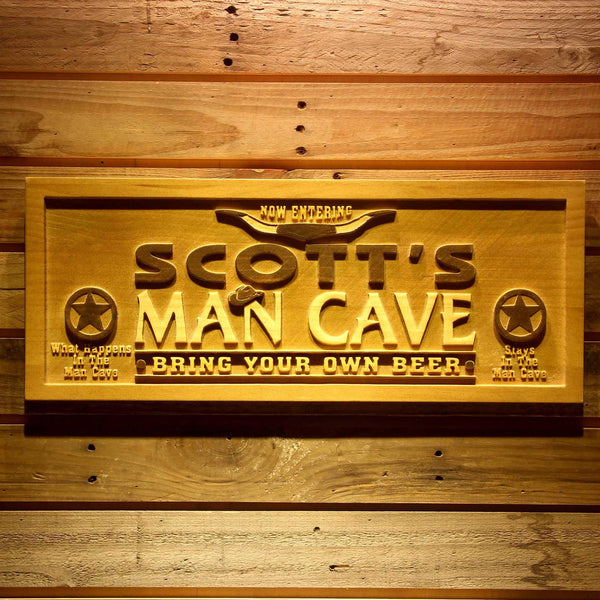 ADVPRO Name Personalized Man Cave Wooden 3D Engraved Sign Custom Gift Craved Bar Beer Home D‚cor Lake House Plaques Game Room Den Wood Signs wpa0054-tm - 18.25