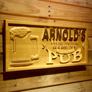 ADVPRO Name Personalized Neighborhood Pub Beer Mug Wood Engraved Wooden Sign wpa0055-tm - 23