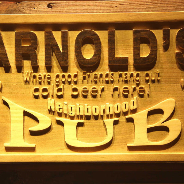 ADVPRO Name Personalized Neighborhood Pub Beer Mug Wood Engraved Wooden Sign wpa0055-tm - Details 2