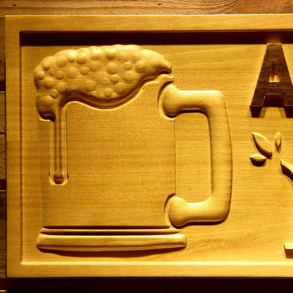 ADVPRO Name Personalized Neighborhood Pub Beer Mug Wood Engraved Wooden Sign wpa0055-tm - Details 3