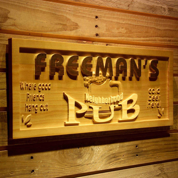 ADVPRO Name Personalized Neighborhood Pub Cold Beer Wood Engraved Wooden Sign wpa0056-tm - 23