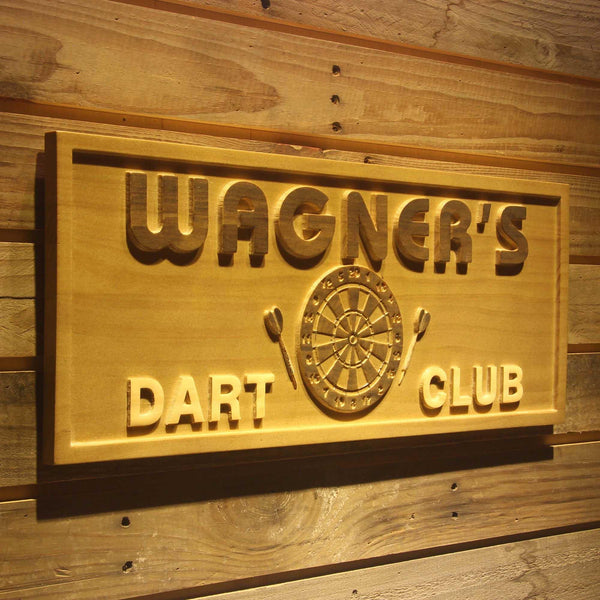 ADVPRO Name Personalized Dart Club Beer Bar Game Room D‚cor 3D Engraved Wooden Sign wpa0059-tm - 23