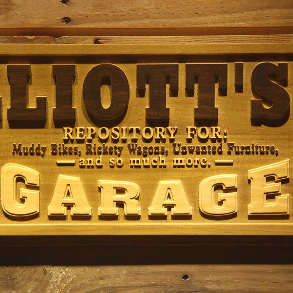 ADVPRO Name Personalized Garage Biker Motorcycle Repair Wood Engraved Wooden Sign wpa0062-tm - Details 3