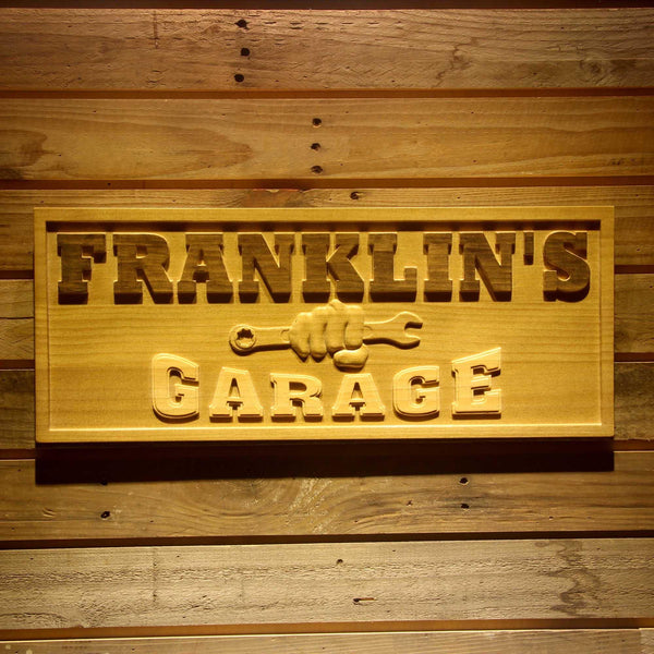 ADVPRO Name Personalized Garage Repair Room Man Cave Den Home Bar Beer D‚cor 3D Engraved Wooden Sign wpa0063-tm - 18.25