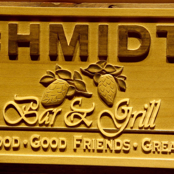 ADVPRO Name Personalized Bar & Grill Beer D‚cor Home Bar 3D Engraved Wooden Sign wpa0065-tm - Details 2