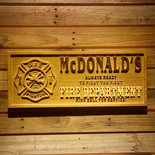 ADVPRO Name Personalized Fire Fighter Department Retired Fireman Man Cave Bar 3D Engraved Wooden Sign wpa0075-tm - 18.25