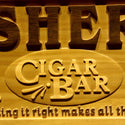ADVPRO Name Personalized Cigar Bar VIP Room Man Cave Home Bar Private Room Wine Beer 3D Engraved Wooden Sign wpa0076-tm - Details 3