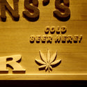 ADVPRO Name Personalized Marijuana High Life Bar Weed Beer Wine Den Game Room 3D Engraved Wooden Sign wpa0079-tm - Details 2
