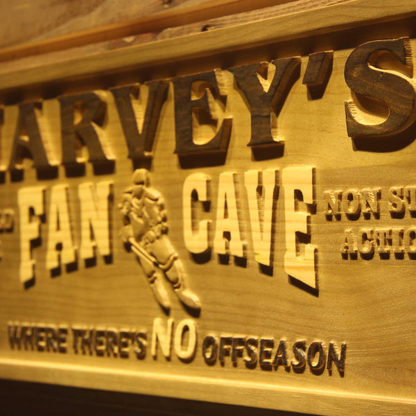 ADVPRO Name Personalized Hockey Game Fan Cave Man Cave Bar Beer Sport 3D Engraved Wooden Sign wpa0086-tm - Details 1