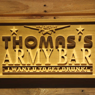 ADVPRO Name Personalized Army Bar Beer Wine Man Cave 3D Engraved Wooden Sign wpa0090-tm - Details 2