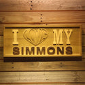 ADVPRO Name Personalized I Love My Lover Dog Cat Pet 3D Engraved Wooden Sign wpa0093-tm - 18.25