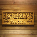 ADVPRO Name Personalized Kitchen with Established Date Bar Decoration 3D Engraved Wooden Sign wpa0095-tm - 18.25