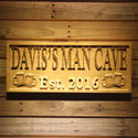 ADVPRO Name Personalized Man CAVE with Established Date Beer Cups Mugs Man Cave 3D Engraved Wooden Sign wpa0098-tm - 18.25