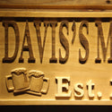 ADVPRO Name Personalized Man CAVE with Established Date Beer Cups Mugs Man Cave 3D Engraved Wooden Sign wpa0098-tm - Details 1
