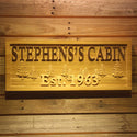 ADVPRO Name Personalized Cabin Tree Established Year Wood Engraved Wooden Sign wpa0099-tm - 18.25