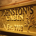 ADVPRO Name Personalized Cabin Big Tree Established Date Wood Engraved Wooden Sign wpa0101-tm - Details 3