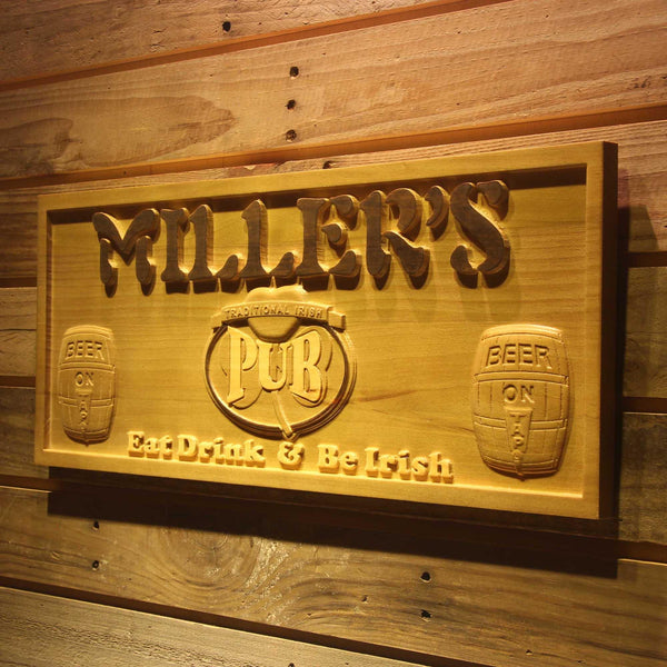 ADVPRO Name Personalized Traidional Irish Pub Wood Engraved Wooden Sign wpa0103-tm - 26.75