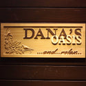 ADVPRO Name Personalized Oasis and Relax Bar Spa Room D‚cor Woman Room 3D Engraved Wooden Sign wpa0107-tm - 18.25