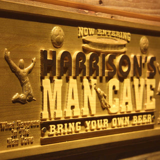 ADVPRO Name Personalized Football Man Cave Beer Bar Wood Engraved Wooden Sign wpa0110-tm - Details 2