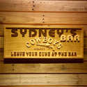 ADVPRO Name Personalized Cowboys Bar Leave Gun Beer Wood Engraved Wooden Sign wpa0113-tm - 18.25