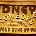 ADVPRO Name Personalized Cowboys Bar Leave Gun Beer Wood Engraved Wooden Sign wpa0113-tm - Details 1