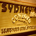 ADVPRO Name Personalized Cowboys Bar Leave Gun Beer Wood Engraved Wooden Sign wpa0113-tm - Details 2