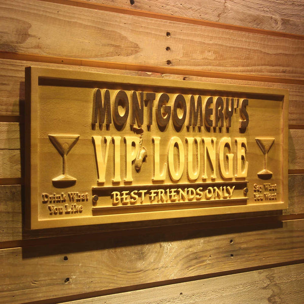 ADVPRO Name Personalized VIP Lounge Best Friends Only Wood Engraved Wooden Sign wpa0115-tm - 23