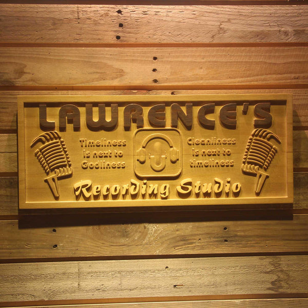 ADVPRO Name Personalized Recording Studio On Air Wood Engraved Wooden Sign wpa0118-tm - 18.25