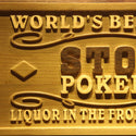 ADVPRO Name Personalized Poker Room Casino Wine Bar Wood Engraved Wooden Sign wpa0119-tm - Details 1