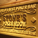ADVPRO Name Personalized Poker Room Casino Wine Bar Wood Engraved Wooden Sign wpa0119-tm - Details 3
