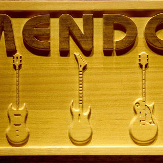 ADVPRO Name Personalized Guitar Hero Room Band Music Wood Engraved Wooden Sign wpa0121-tm - Details 1