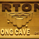 ADVPRO Name Personalized Beer Pong Cave Beer Bar Pub Wood Engraved Wooden Sign wpa0122-tm - Details 1