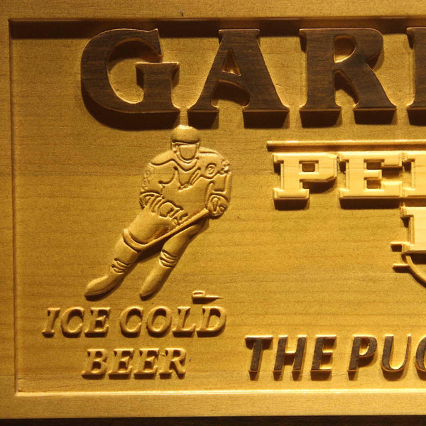 ADVPRO Name Personalized Penalty Box Ice Hockey Wood Engraved Wooden Sign wpa0123-tm - Details 3