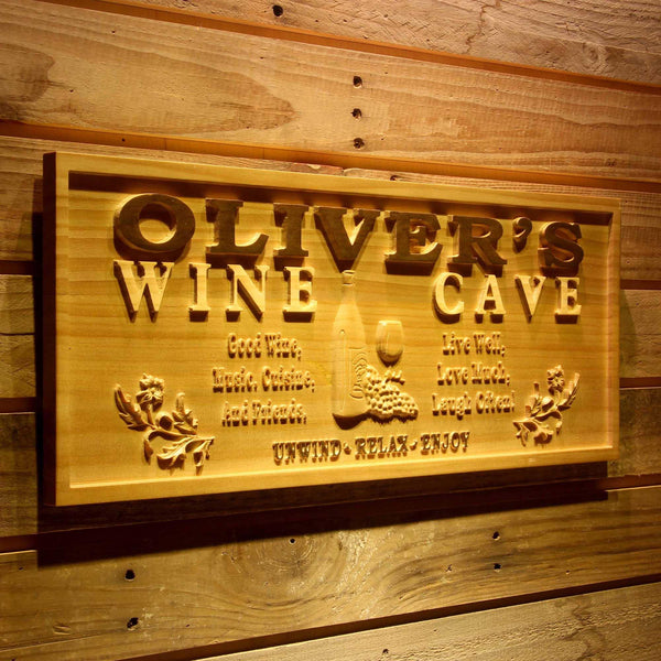 ADVPRO Name Personalized Wine Cave VIP Room Wood Engraved Wooden Sign wpa0126-tm - 23