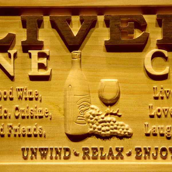 ADVPRO Name Personalized Wine Cave VIP Room Wood Engraved Wooden Sign wpa0126-tm - Details 2