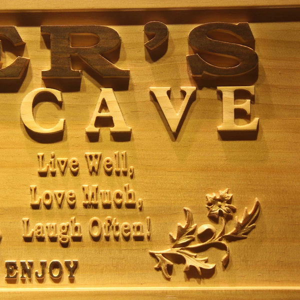 ADVPRO Name Personalized Wine Cave VIP Room Wood Engraved Wooden Sign wpa0126-tm - Details 3