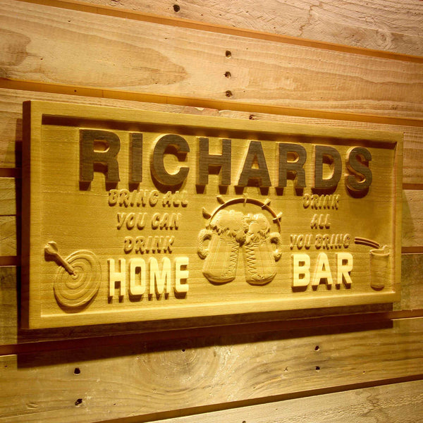 ADVPRO Name Personalized Home Bar Beer Wood Engraved Wooden Sign wpa0128-tm - 23