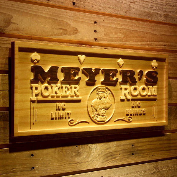 ADVPRO Name Personalized Poker Room Casino Game Wood Engraved Wooden Sign wpa0129-tm - 23