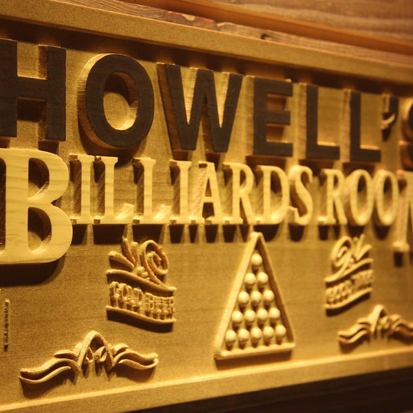 ADVPRO Name Personalized Billiards Pool Snooker Room Wood Engraved Wooden Sign wpa0132-tm - Details 1