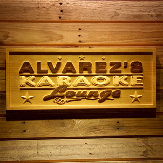 ADVPRO Name Personalized Karaoke Lounge Bar Room Wood Engraved Wooden Sign wpa0133-tm - 18.25
