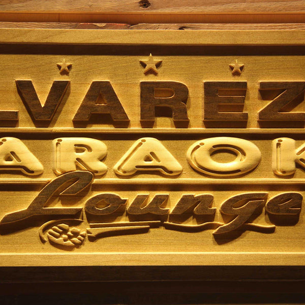 ADVPRO Name Personalized Karaoke Lounge Bar Room Wood Engraved Wooden Sign wpa0133-tm - Details 2