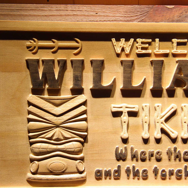 ADVPRO Name Personalized Tiki Bar Mask Beer Wood Engraved Wooden Sign wpa0134-tm - Details 1
